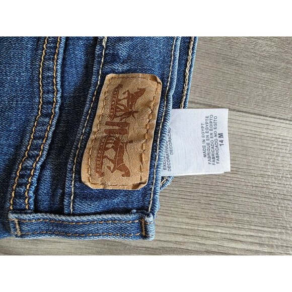 Levis 515 Bootcut Jeans Womens 14 Denim Blue Made In Egypt - Picture 5 of 5